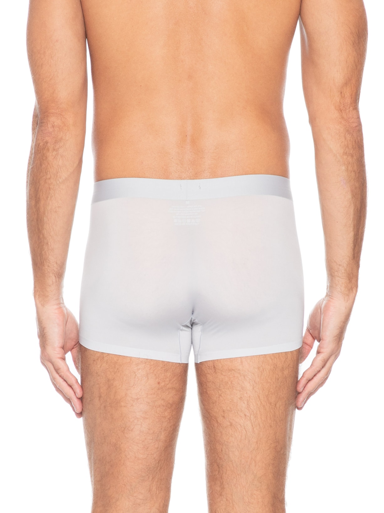 Cueca Boxer Sem Costura Poliamida Cinza Basiq Men