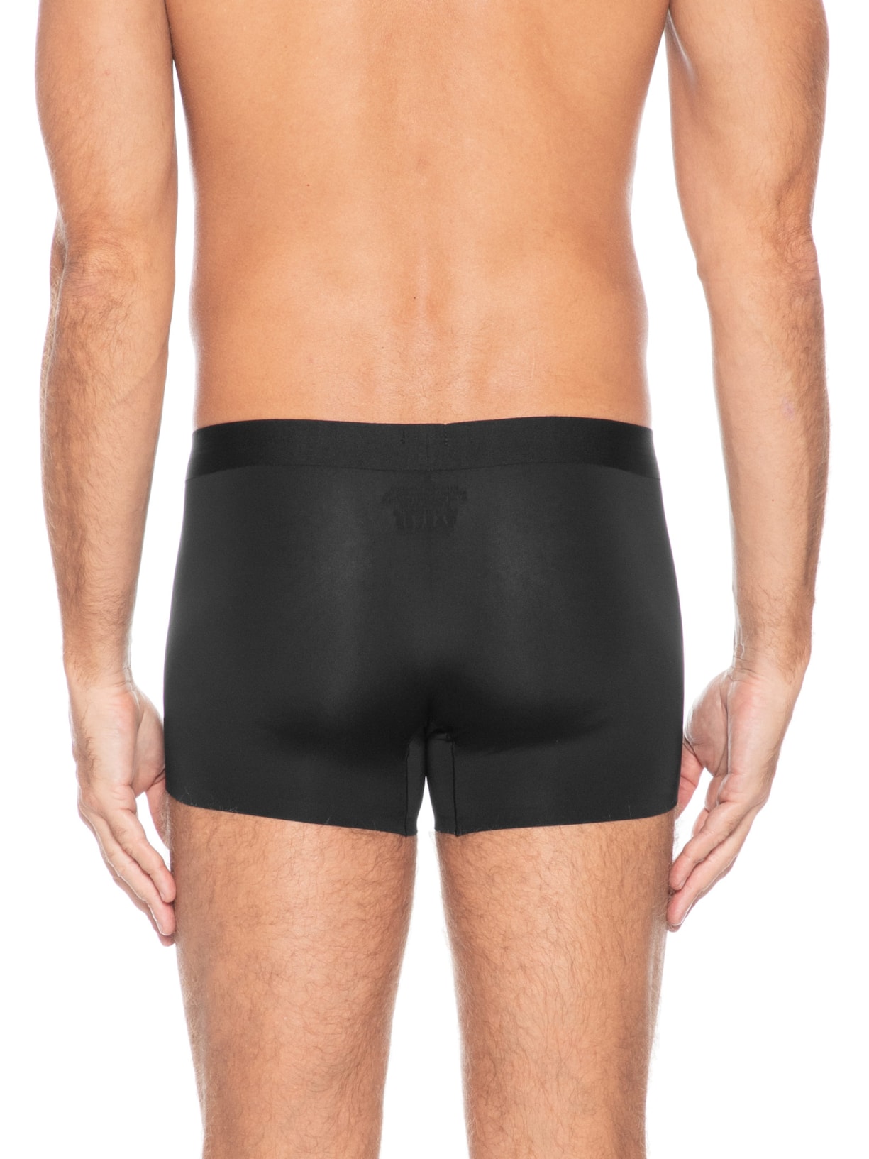 Cueca Boxer Sem Costura Poliamida Preto Basiq Men