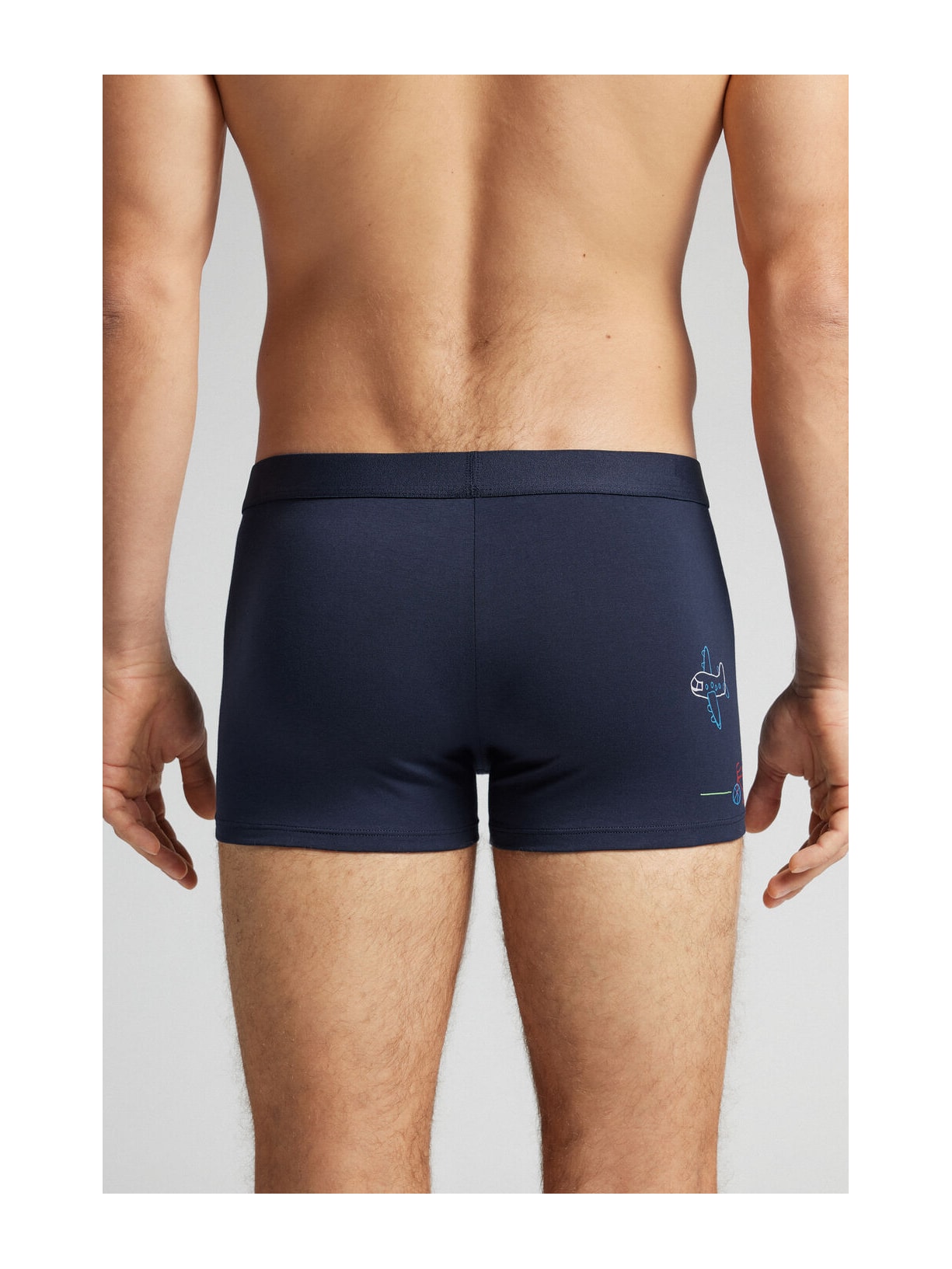 Cueca Boxer Super Dad Em Algodão Supima Azul Intimissimi