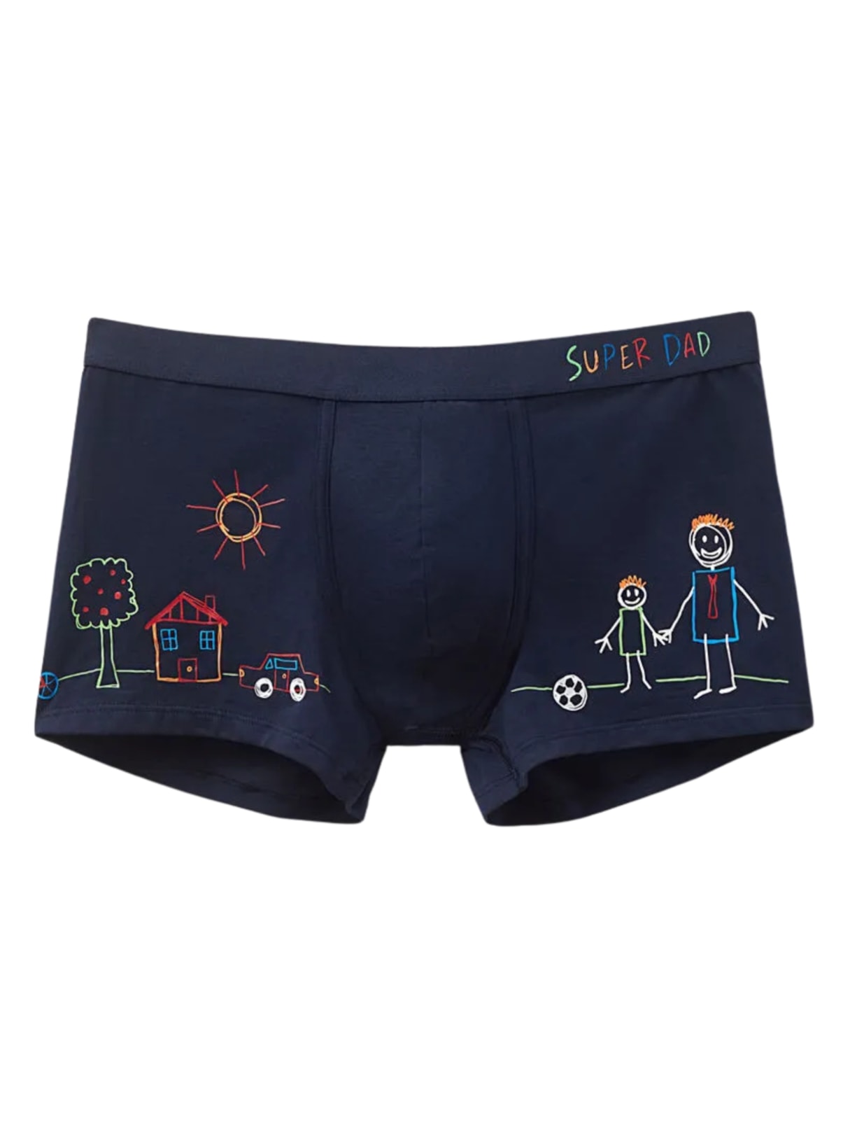 Cueca Boxer Super Dad Em Algodão Supima Azul Intimissimi