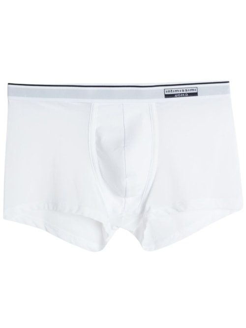 Cueca Boxer Super Fresh Em Micro-Rede - Branco