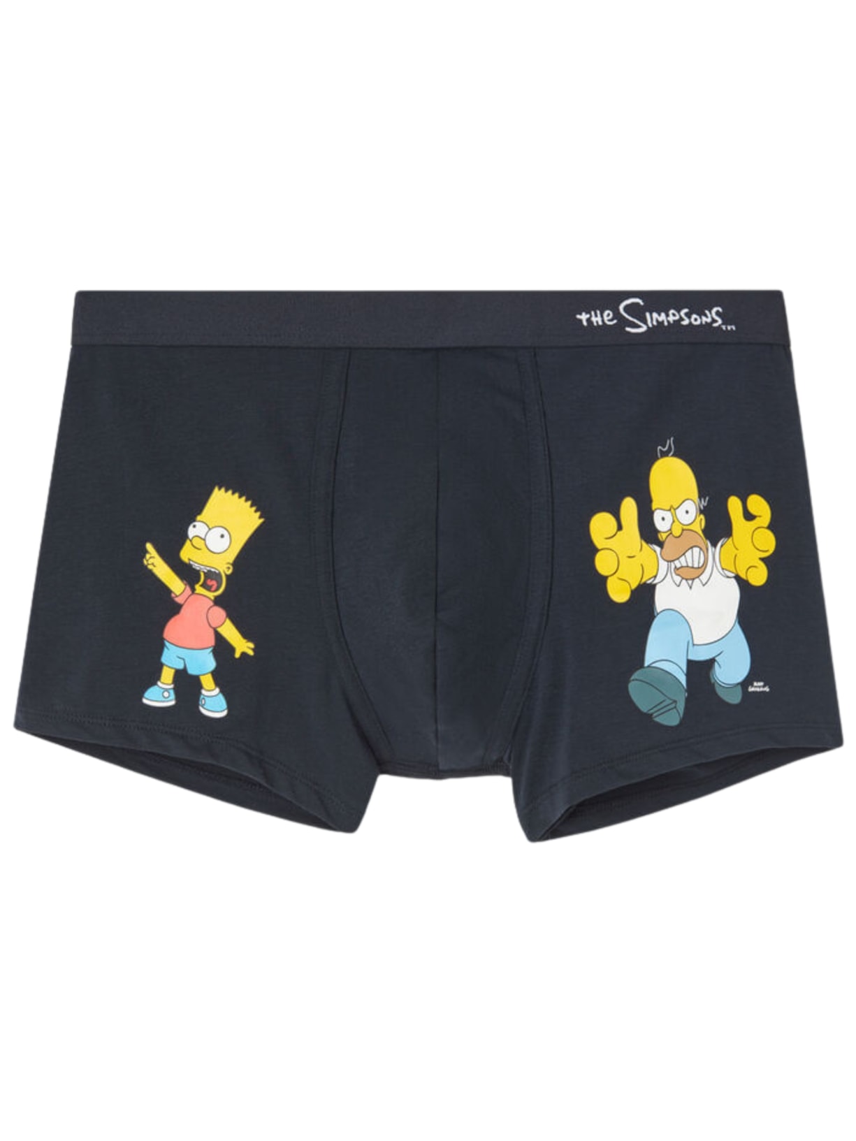 Cueca Boxer The Simpsons Em Algodão Supima - Azul