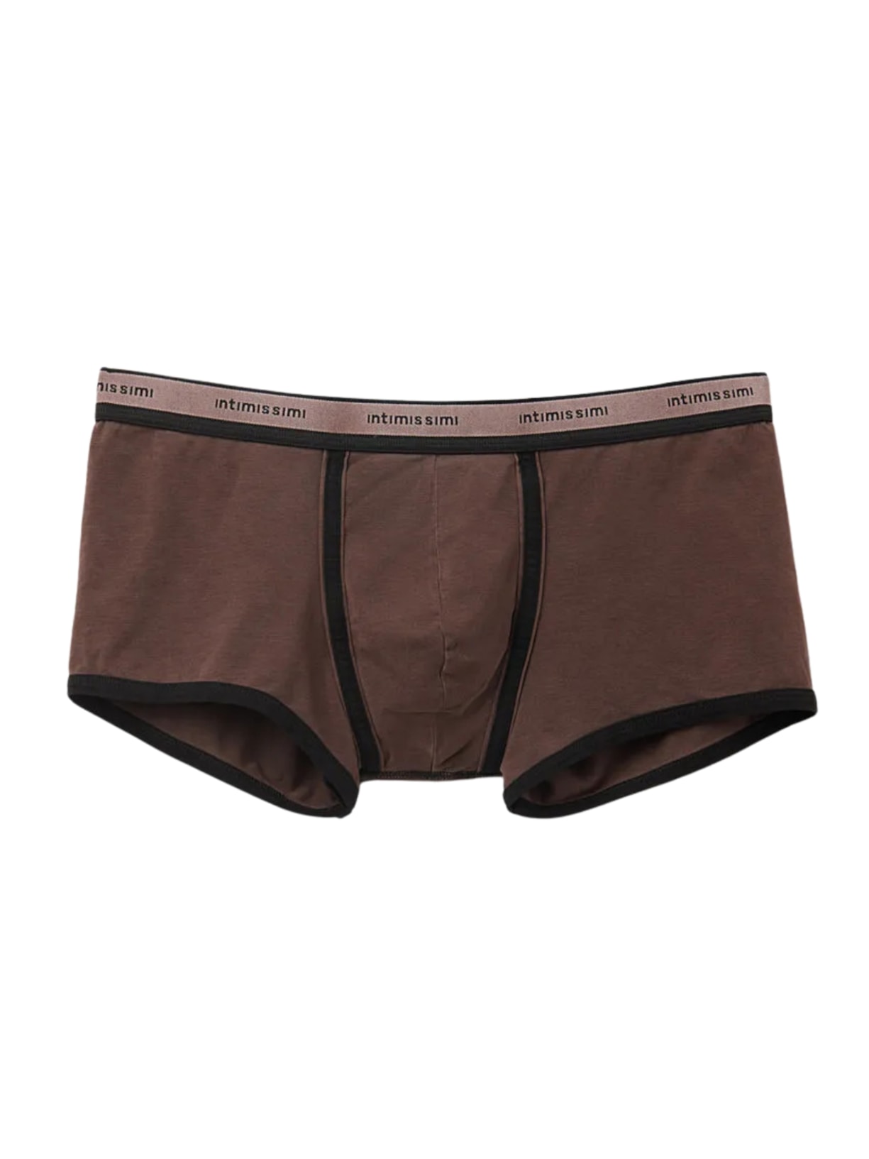 Cueca Boxer Washed Collection Em Algodão - Marrom