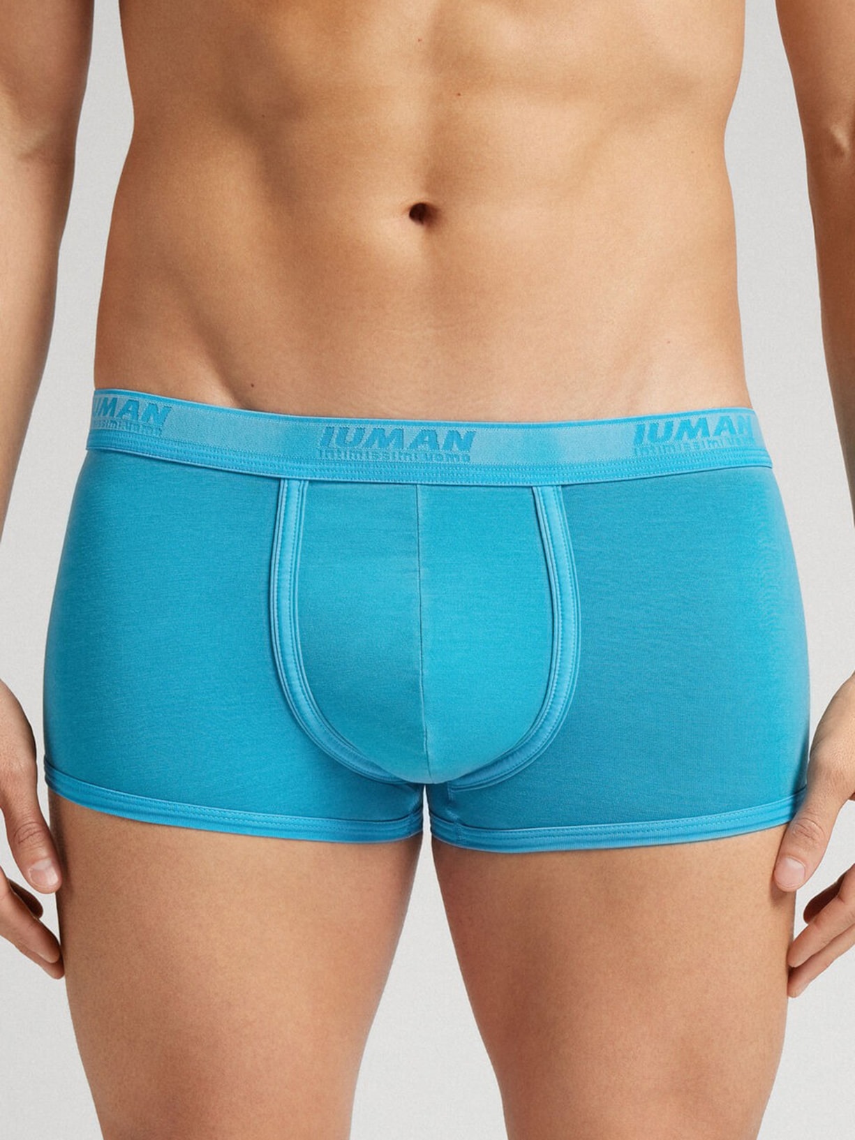 Cueca Boxer Washed Collection Em Algodão Supima Azul Intimissimi