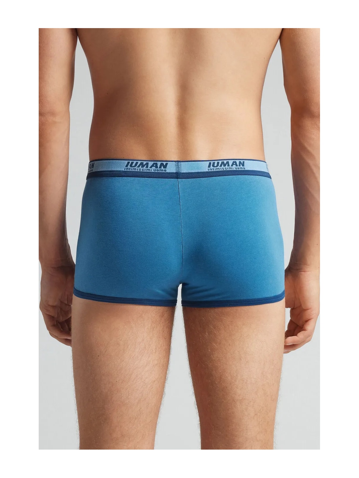 Cueca Boxer Washed Collection Em Algodão Supima Azul Intimissimi