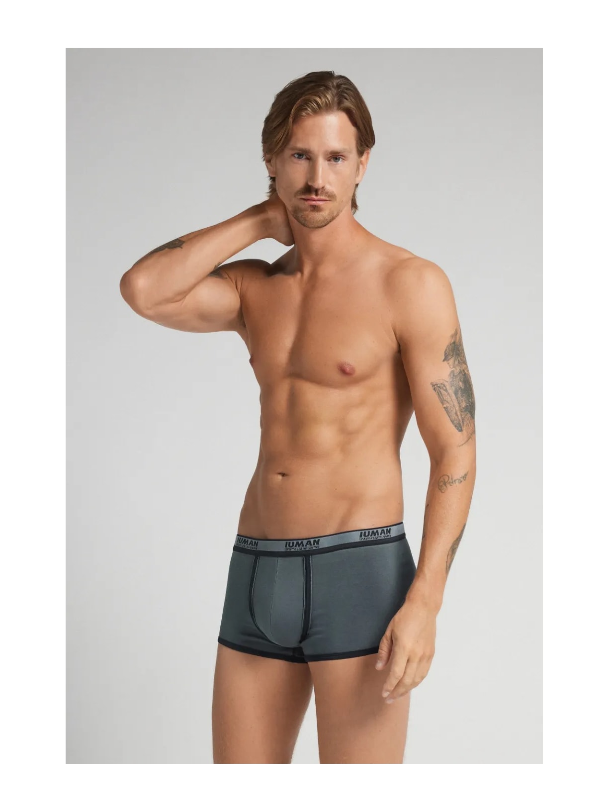 Cueca Boxer Washed Collection Em Algodão Supima Azul Intimissimi