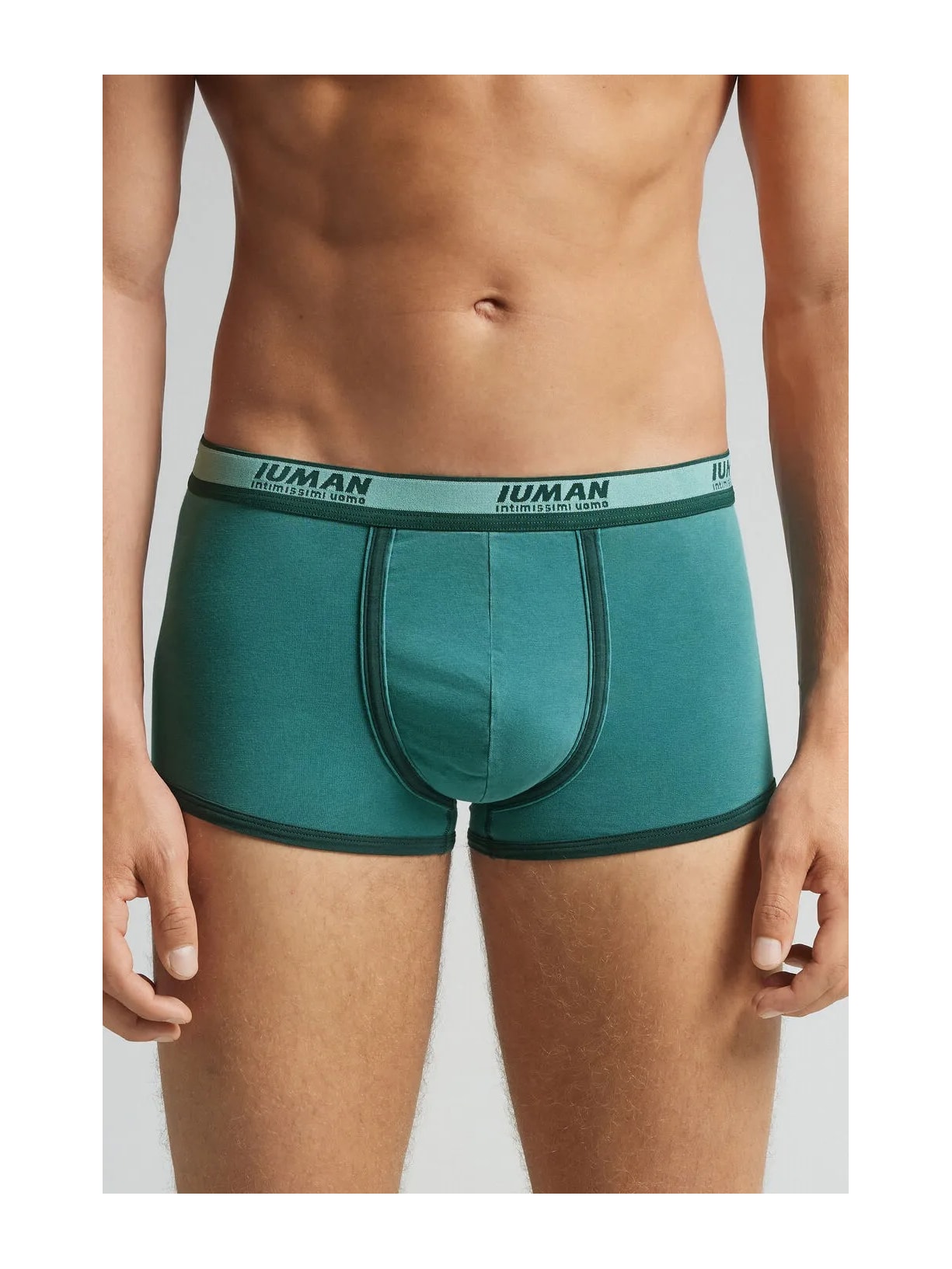 Cueca Boxer Washed Collection Em Algodão Supima Verde Intimissimi