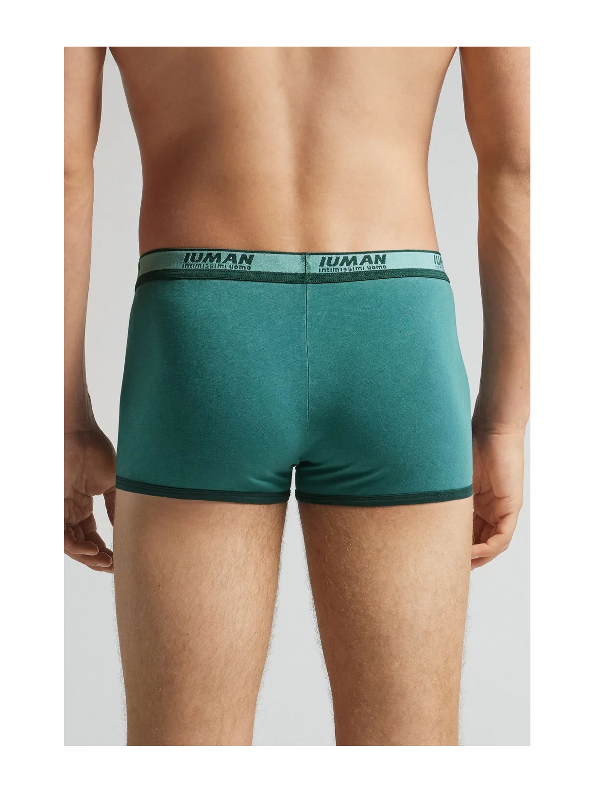 Cueca Boxer Washed Collection Em Algodão Supima Verde Intimissimi