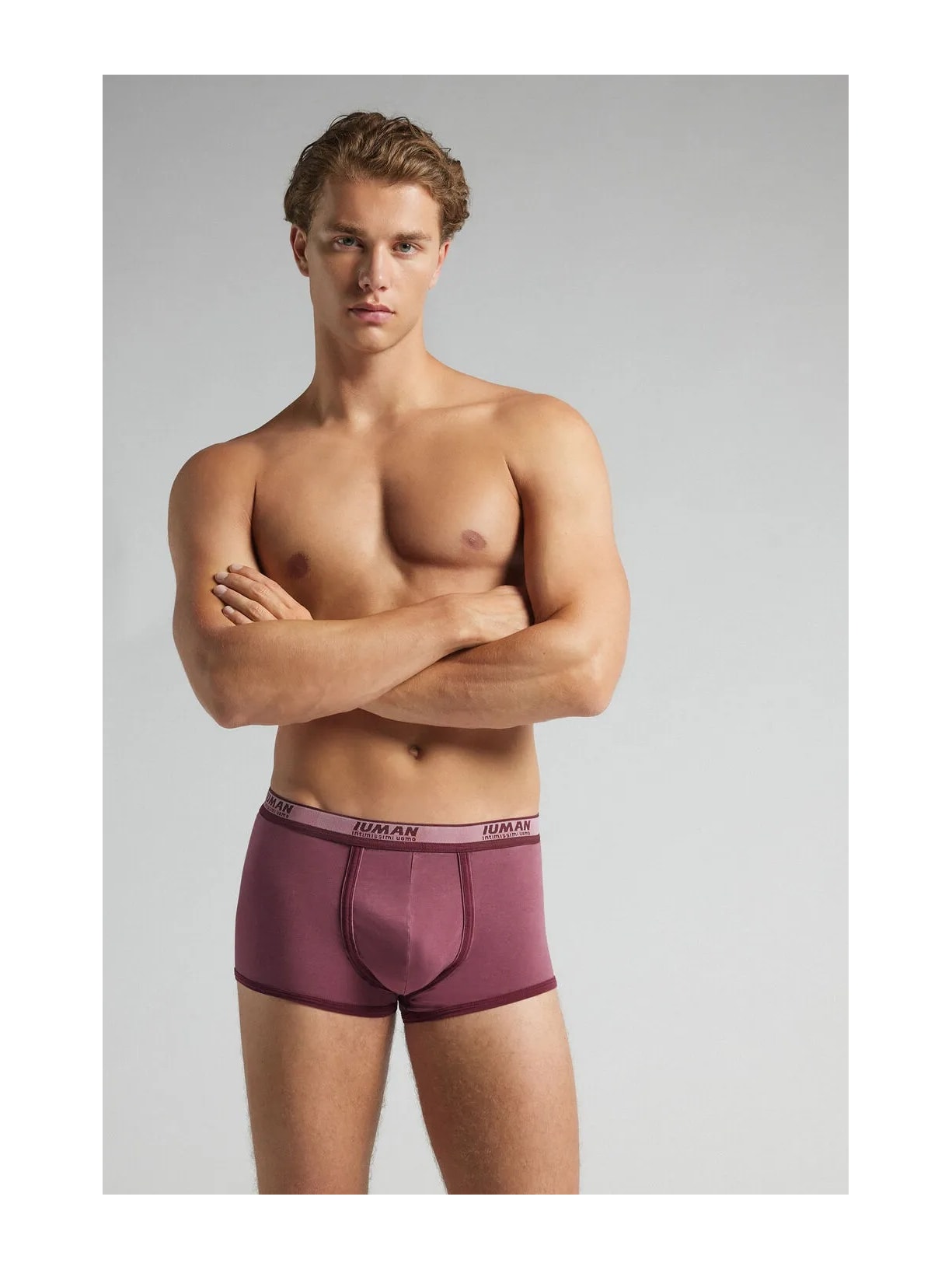 Cueca Boxer Washed Collection Em Algodão Supima Vermelho Intimissimi