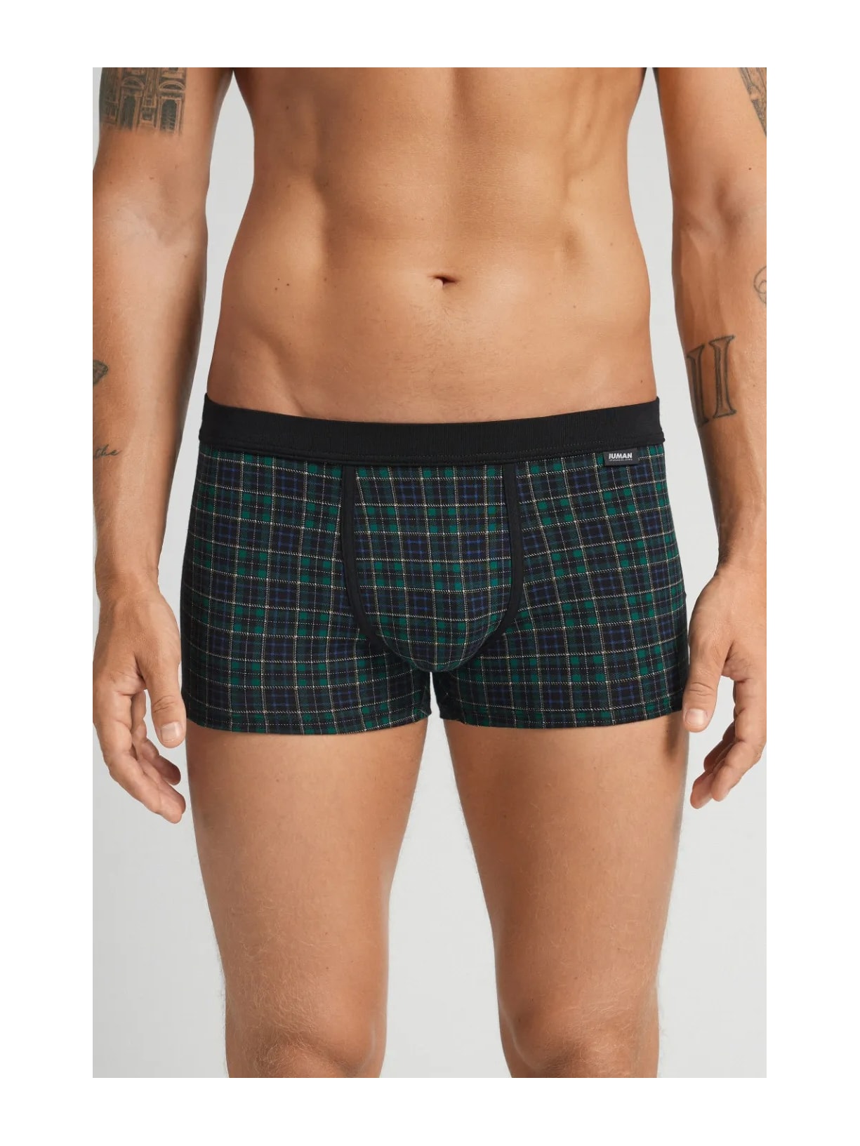 Cueca Boxer Xadrez Em Algodão Supima Verde Intimissimi