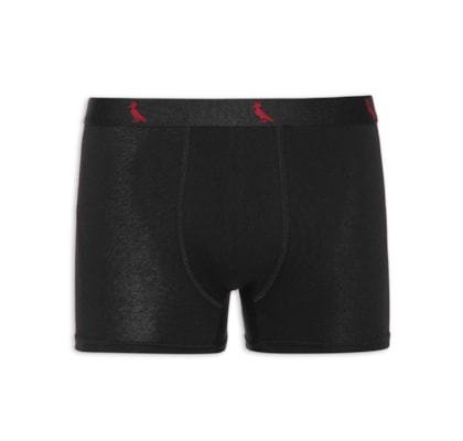 Cueca Cont. Boxer Algodão - Preto