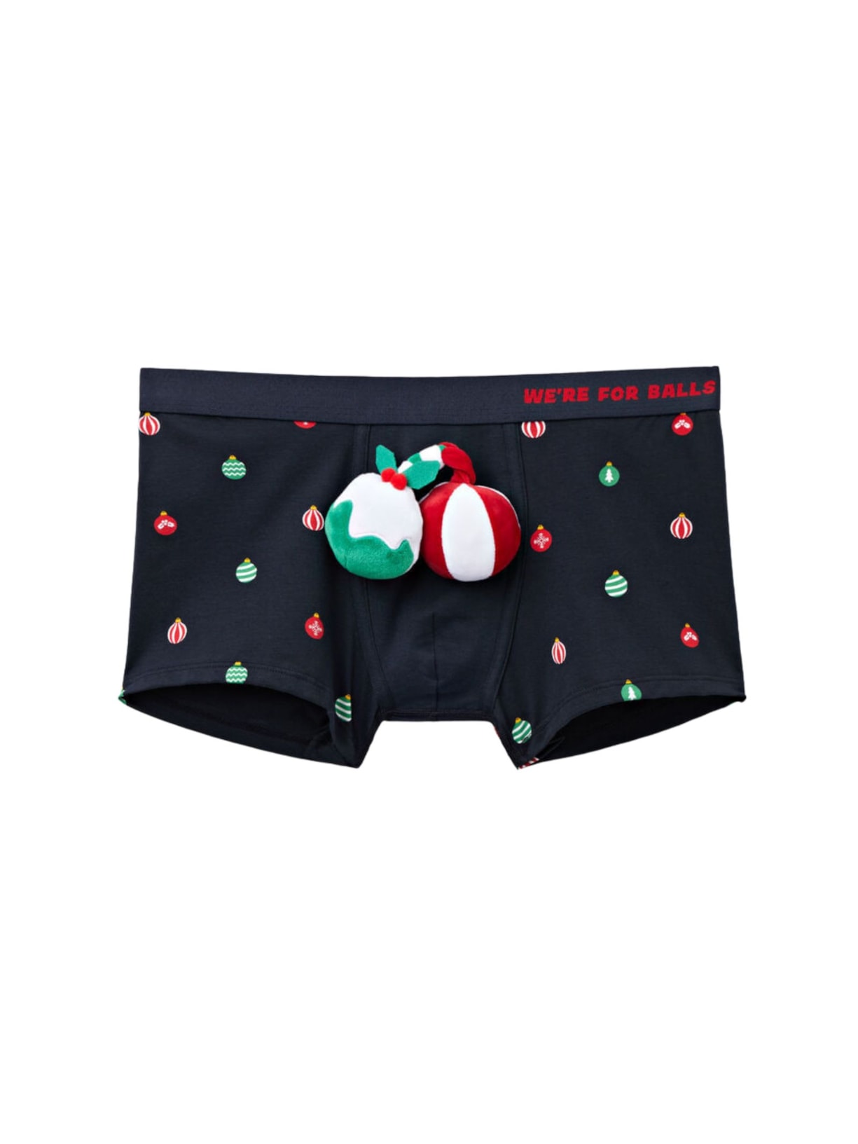 Cueca Em Algodão Supima Christmas Balls - Azul