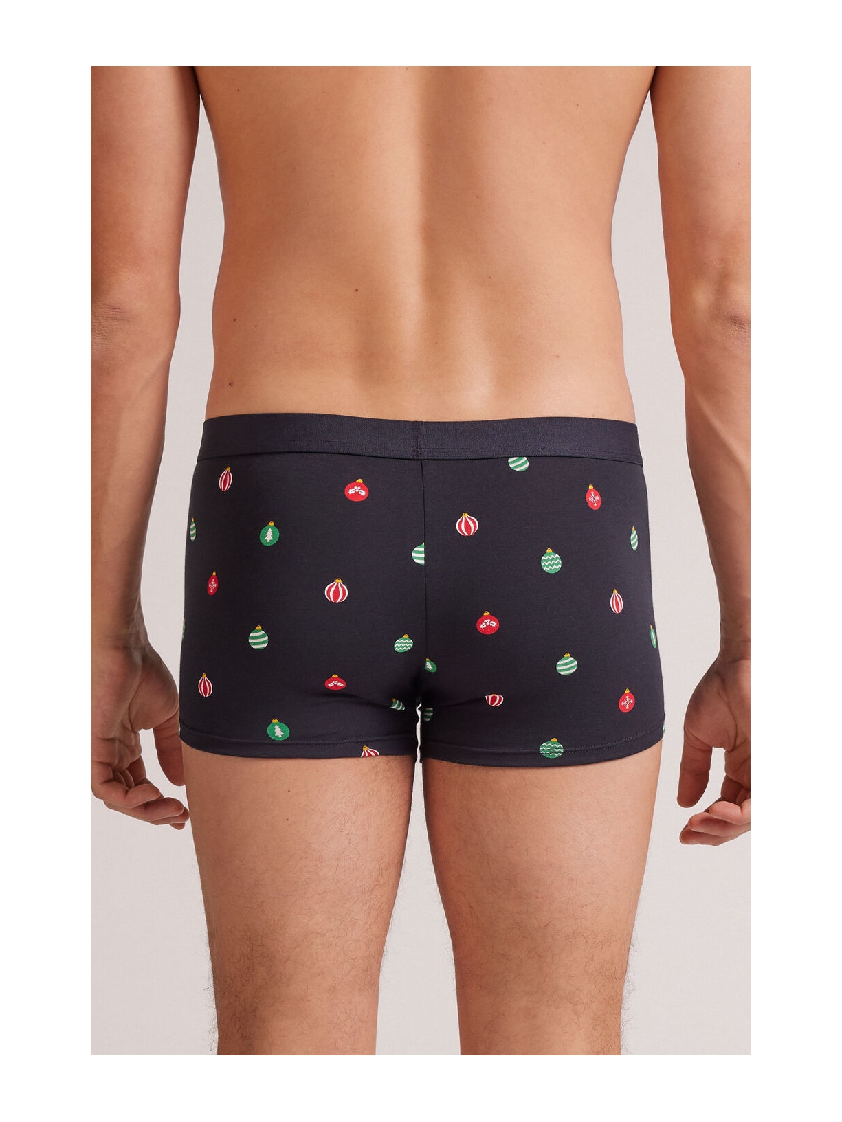 Cueca Em Algodão Supima Christmas Balls Azul Intimissimi