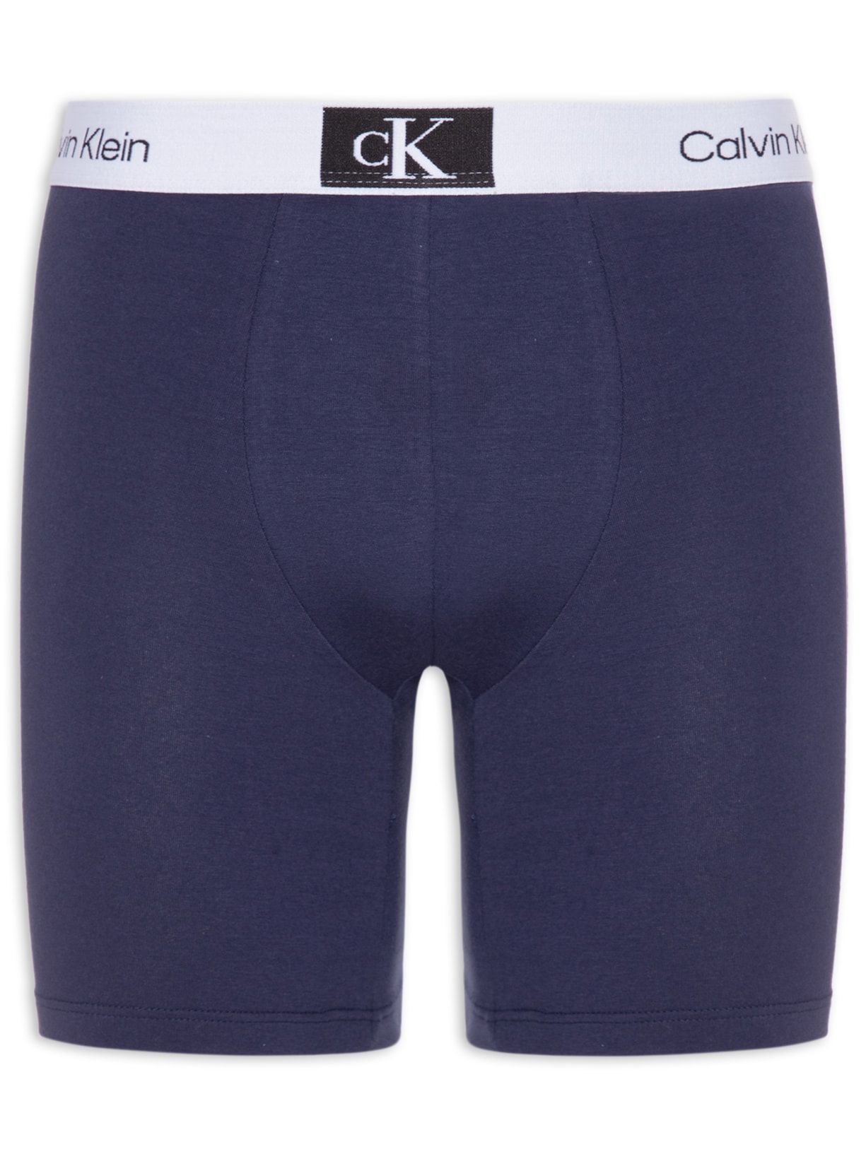 Cueca Long Boxer Cotton 1996 Azul Calvin Klein Underwear