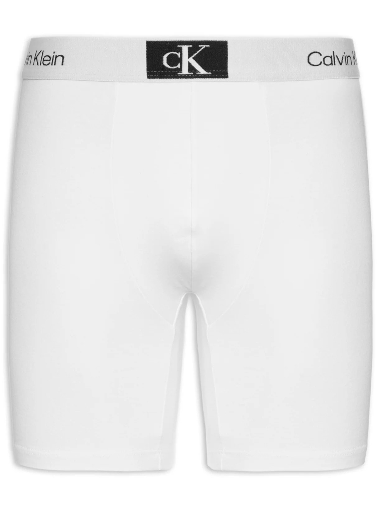 Cueca Long Boxer Cotton Branco Calvin Klein Underwear