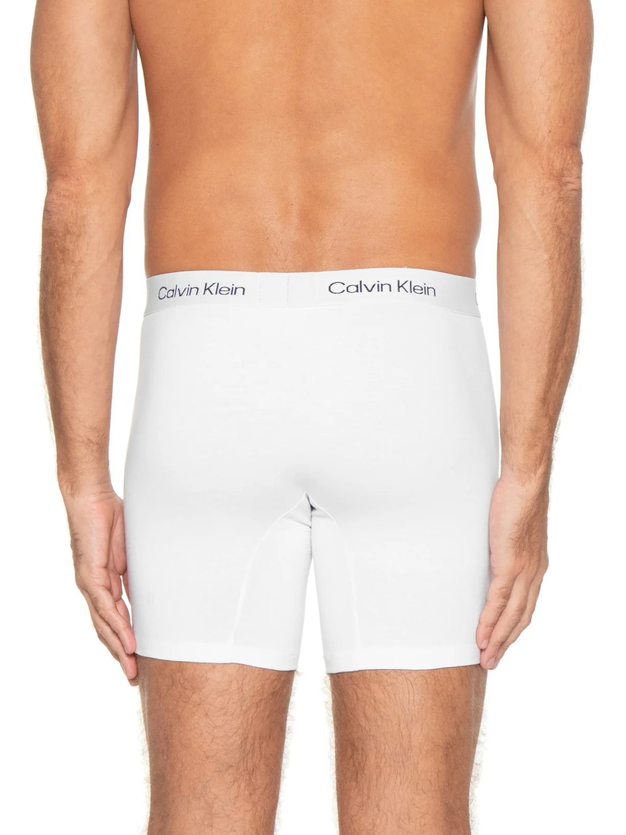 Cueca Long Boxer Cotton Branco Calvin Klein Underwear