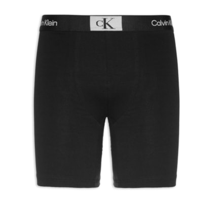 Cueca Long Boxer Cotton - Preto