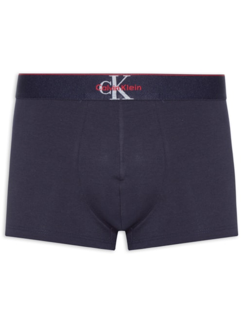 Cueca Low Rise Trunk Cotton Graphic – Azul