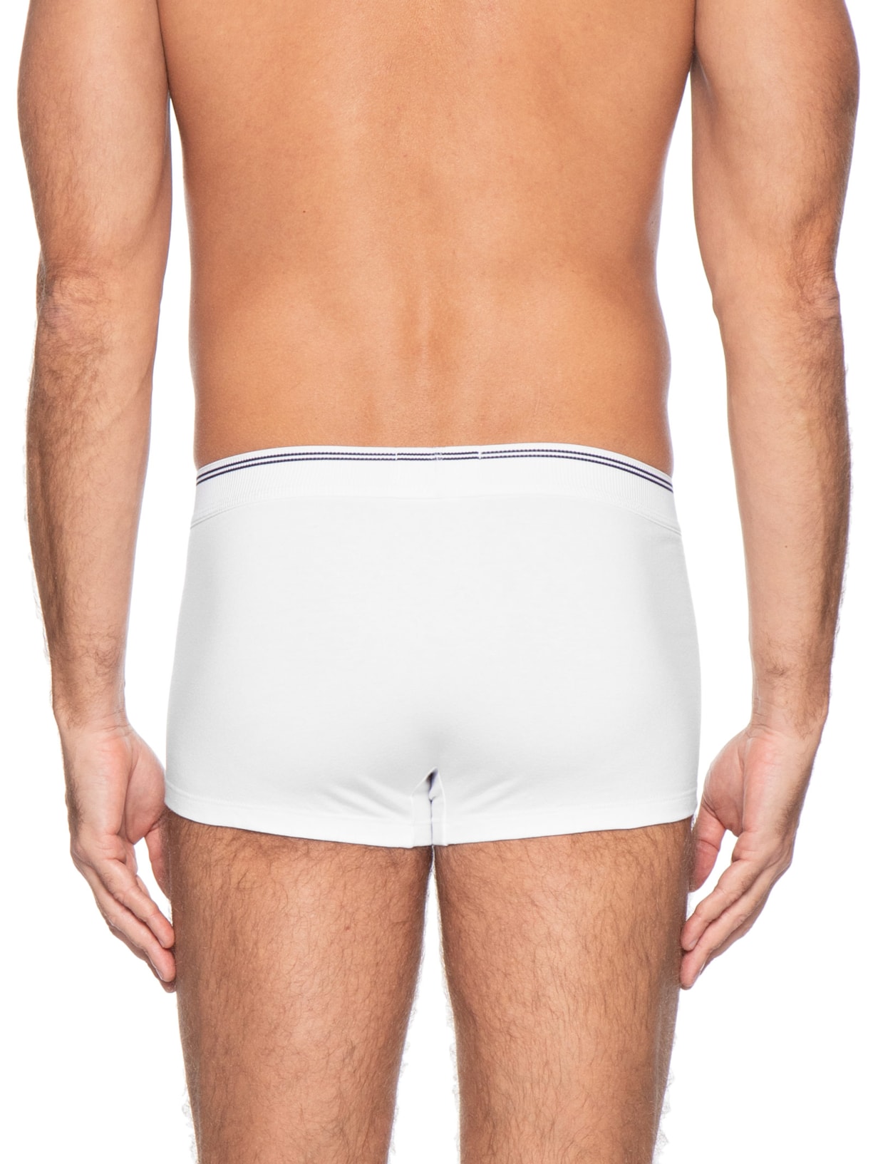 Cueca Low Rise Trunk Cotton Graphic Stripe Branco Calvin Klein Underwear
