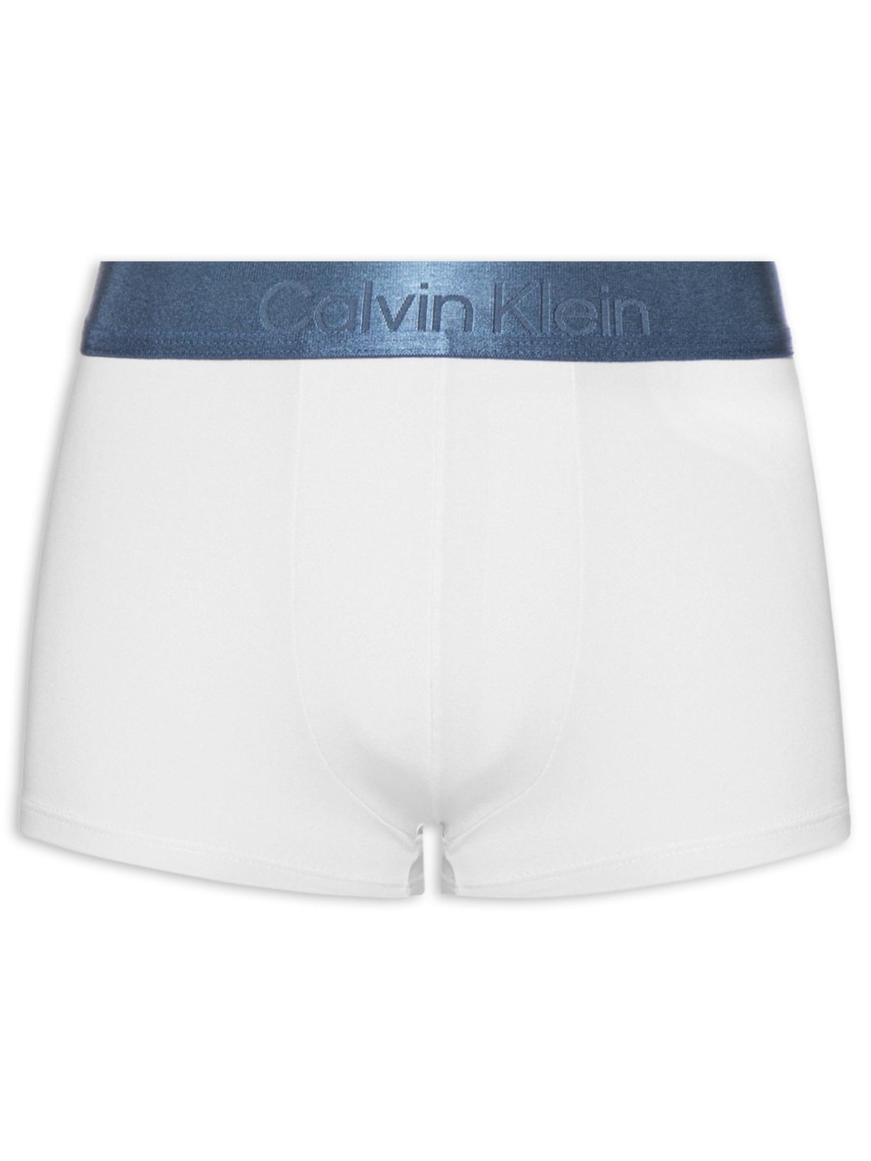 Cueca Low Rise Trunk em Pima Cotton Branco Calvin Klein Underwear