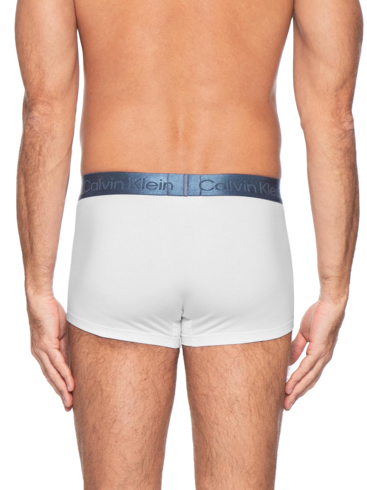 Cueca Low Rise Trunk em Pima Cotton Branco Calvin Klein Underwear