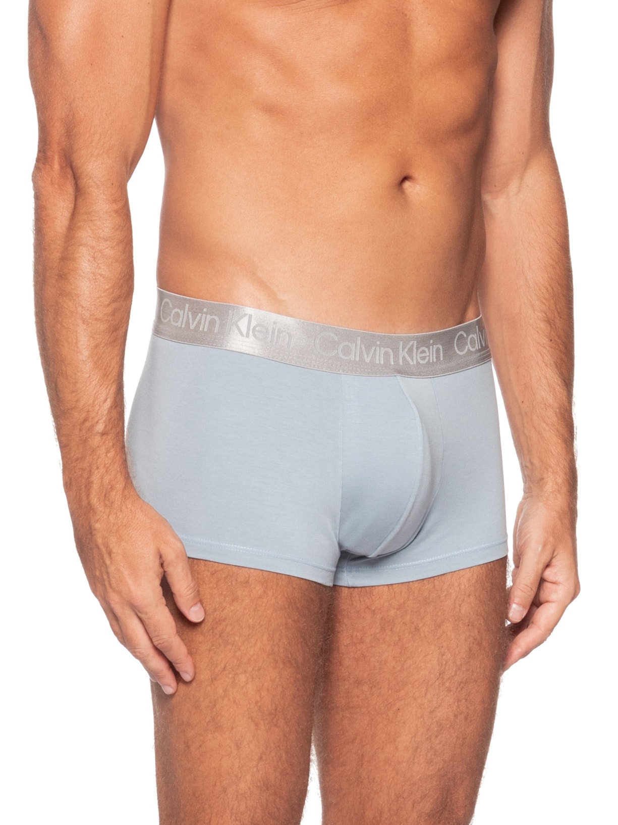 Cueca Low Rise Trunk em Pima Cotton – Azul Calvin Klein Underwear
