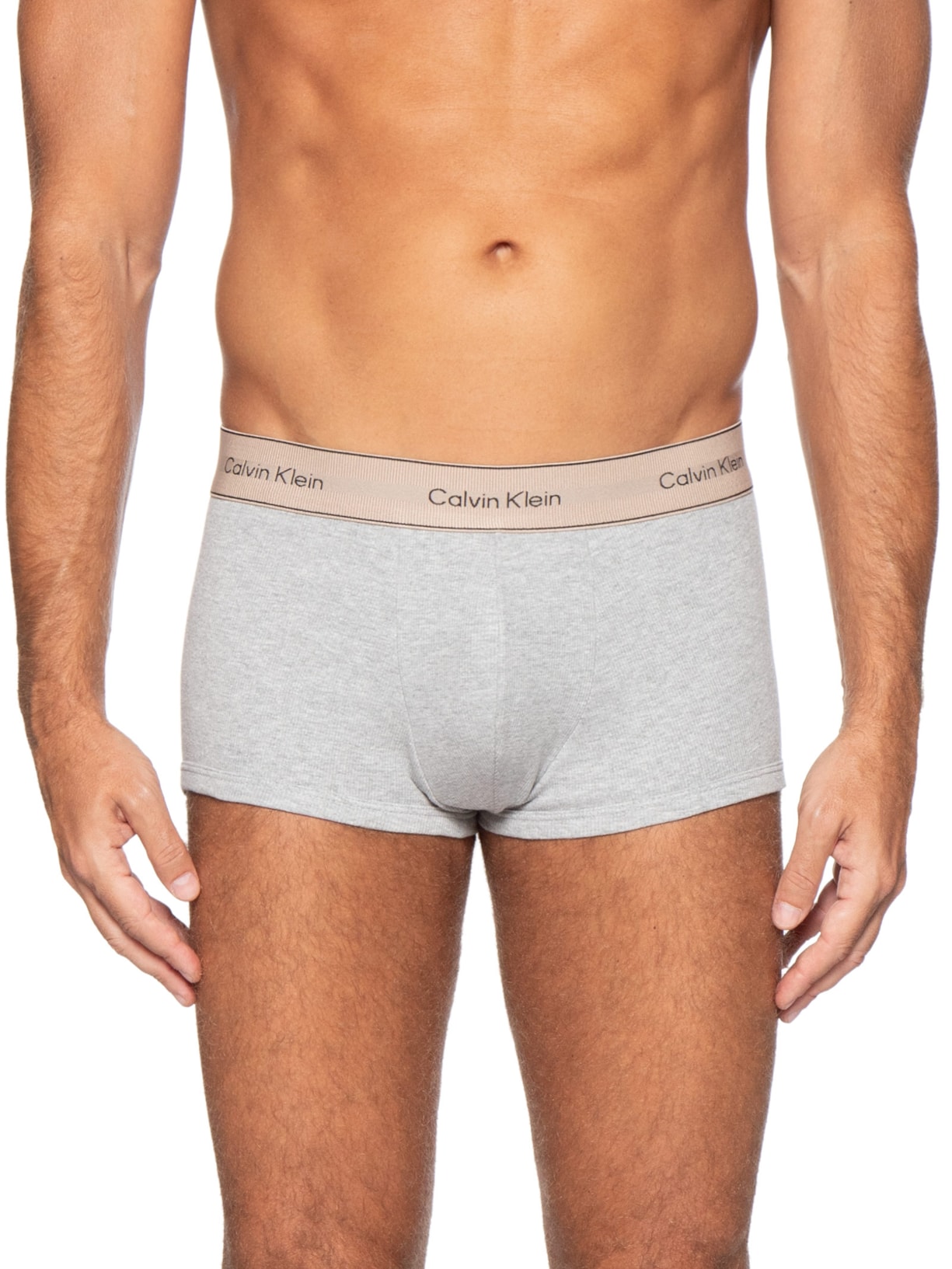 Cueca Low Rise Trunk Heritage Cotton Cinza Calvin Klein Underwear