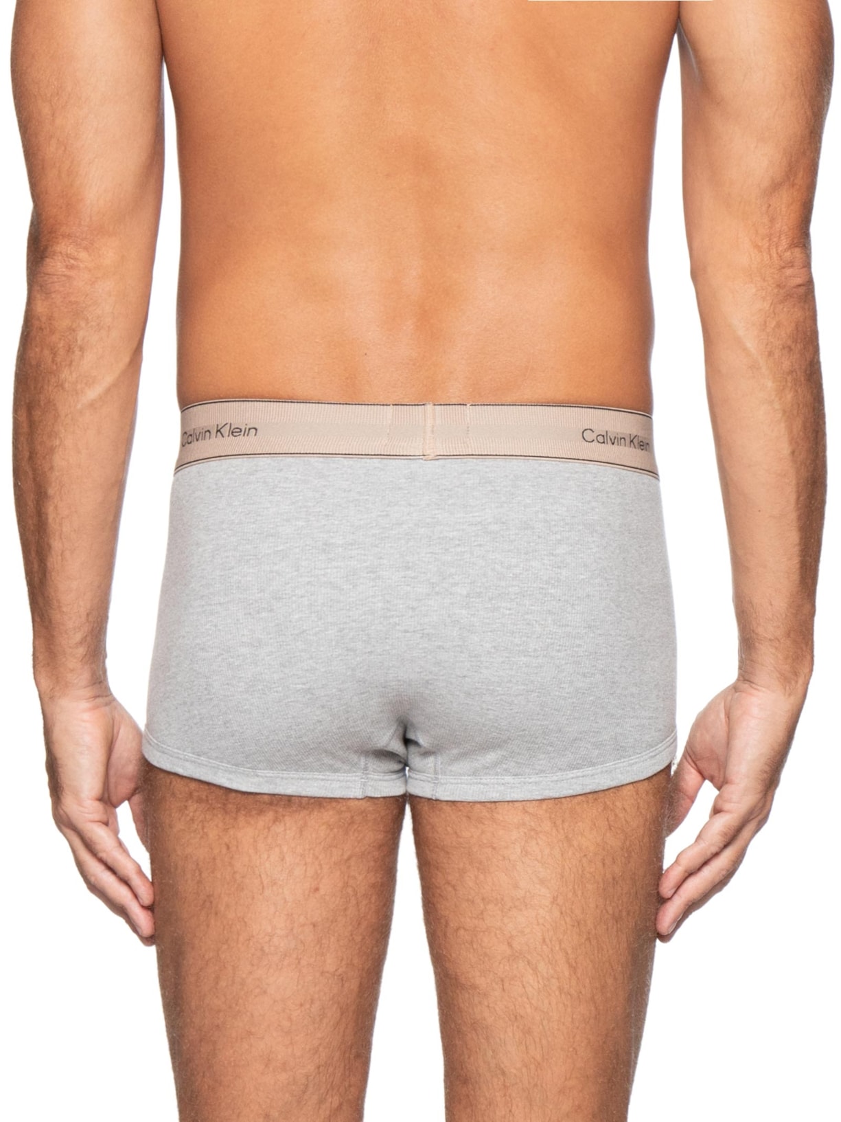Cueca Low Rise Trunk Heritage Cotton Cinza Calvin Klein Underwear
