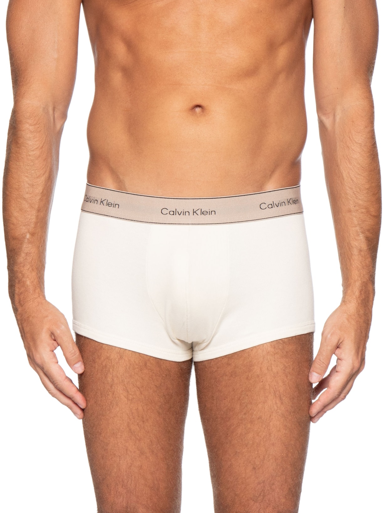 Cueca Low Rise Trunk Heritage Cotton Off White Calvin Klein Underwear