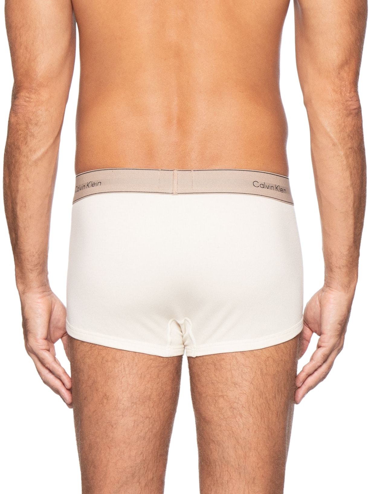 Cueca Low Rise Trunk Heritage Cotton Off White Calvin Klein Underwear