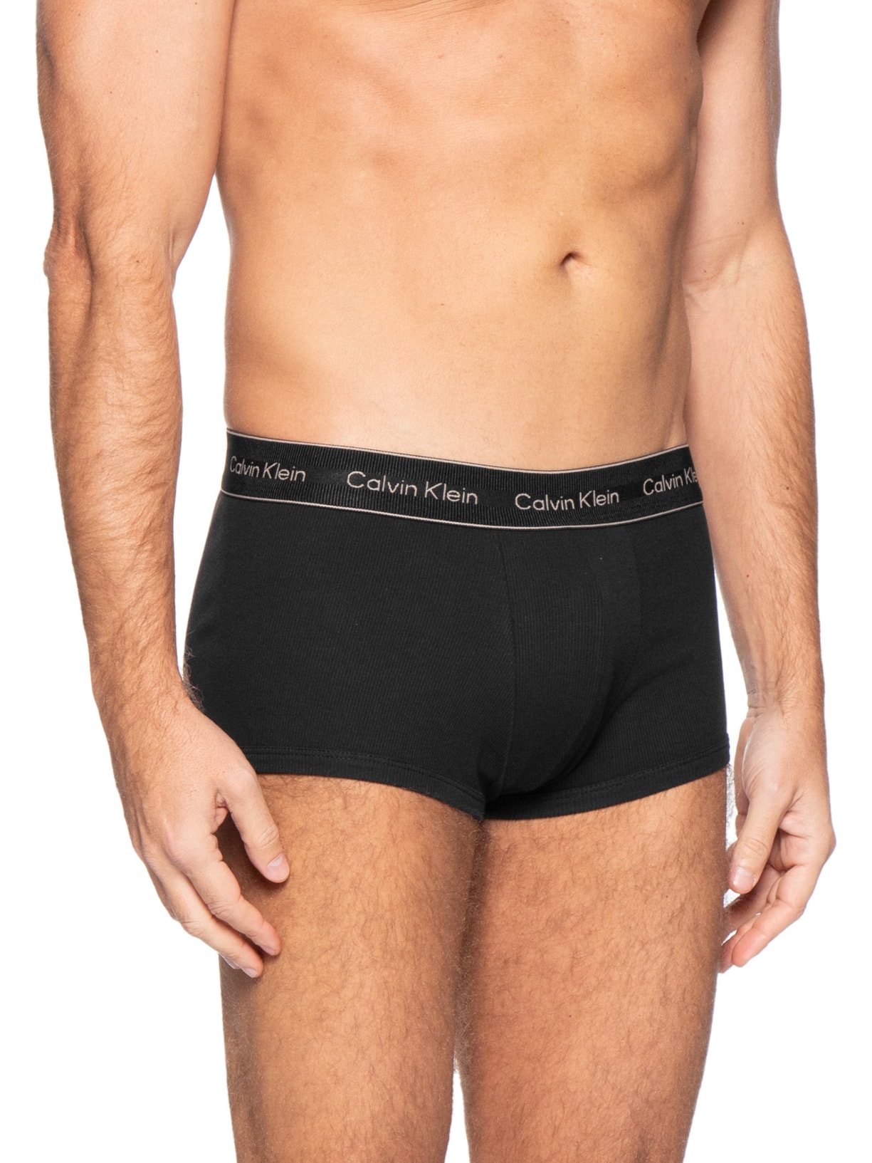 Cueca Low Rise Trunk Heritage Cotton Preto Calvin Klein Underwear