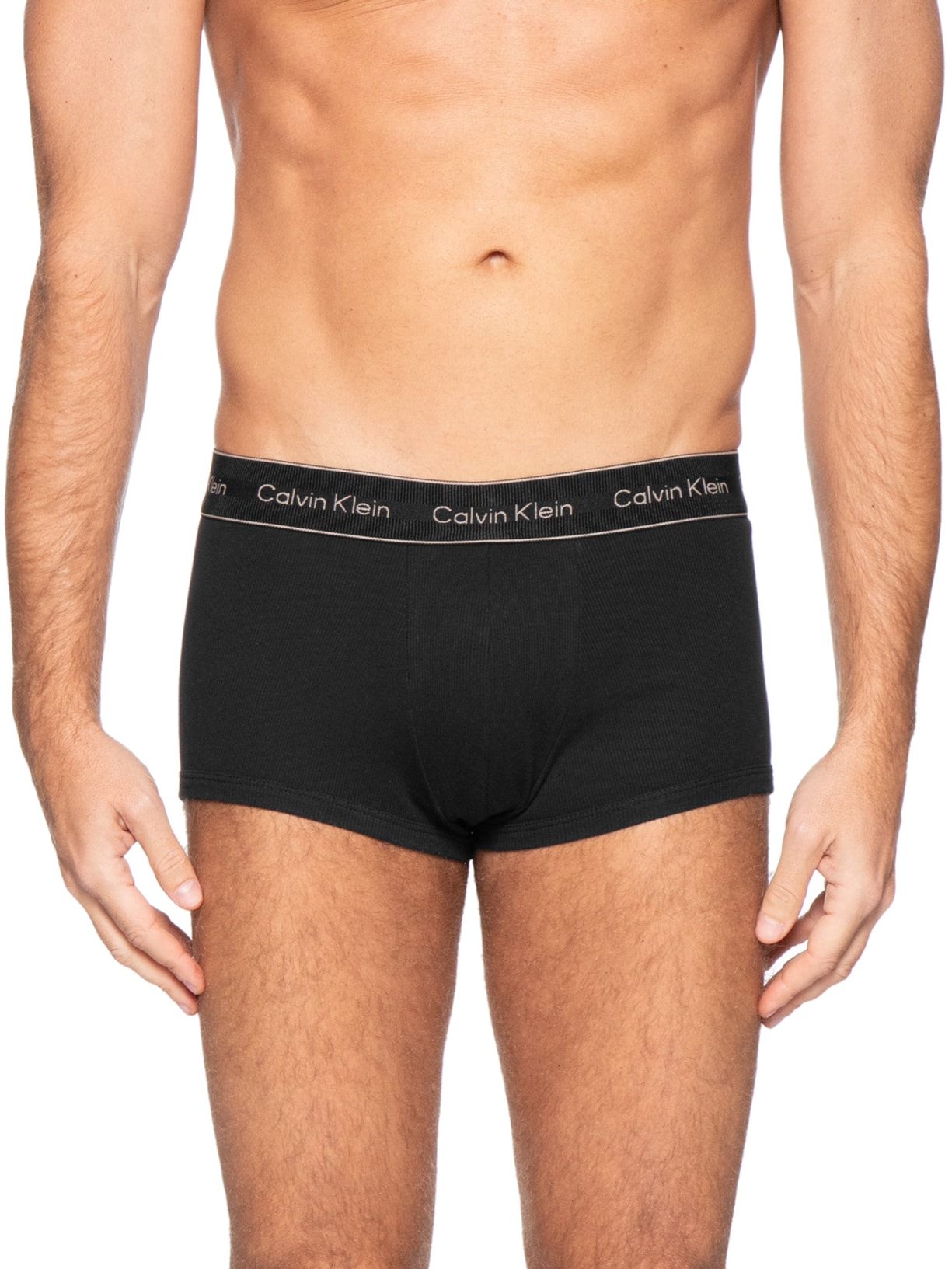 Cueca Low Rise Trunk Heritage Cotton Preto Calvin Klein Underwear