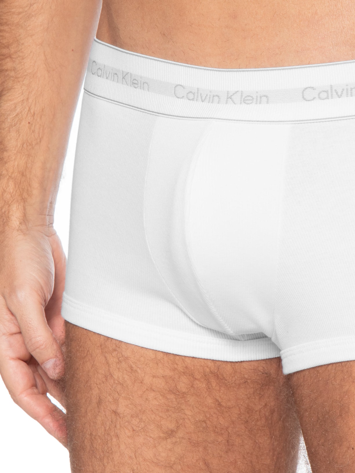 Cueca Low Rise Trunk Heritage Cotton – Branco Calvin Klein Underwear