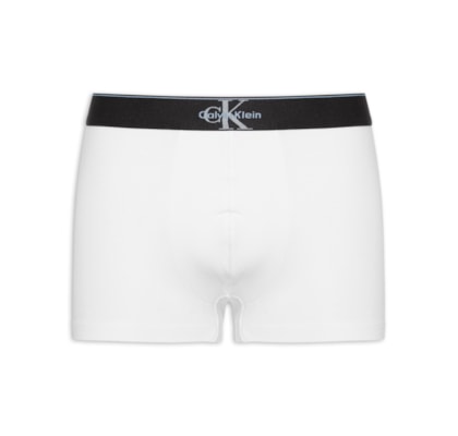 Cueca Low Rose Trunk Cotton Graphic - Branco