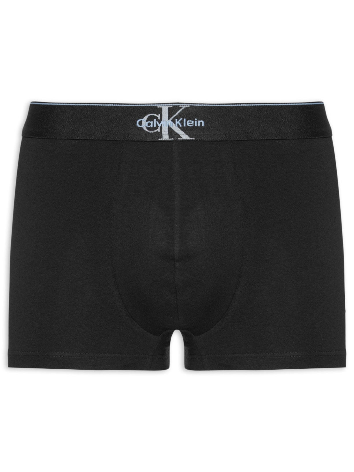 Cueca Low Rose Trunk Cotton Graphic Preto Calvin Klein Underwear
