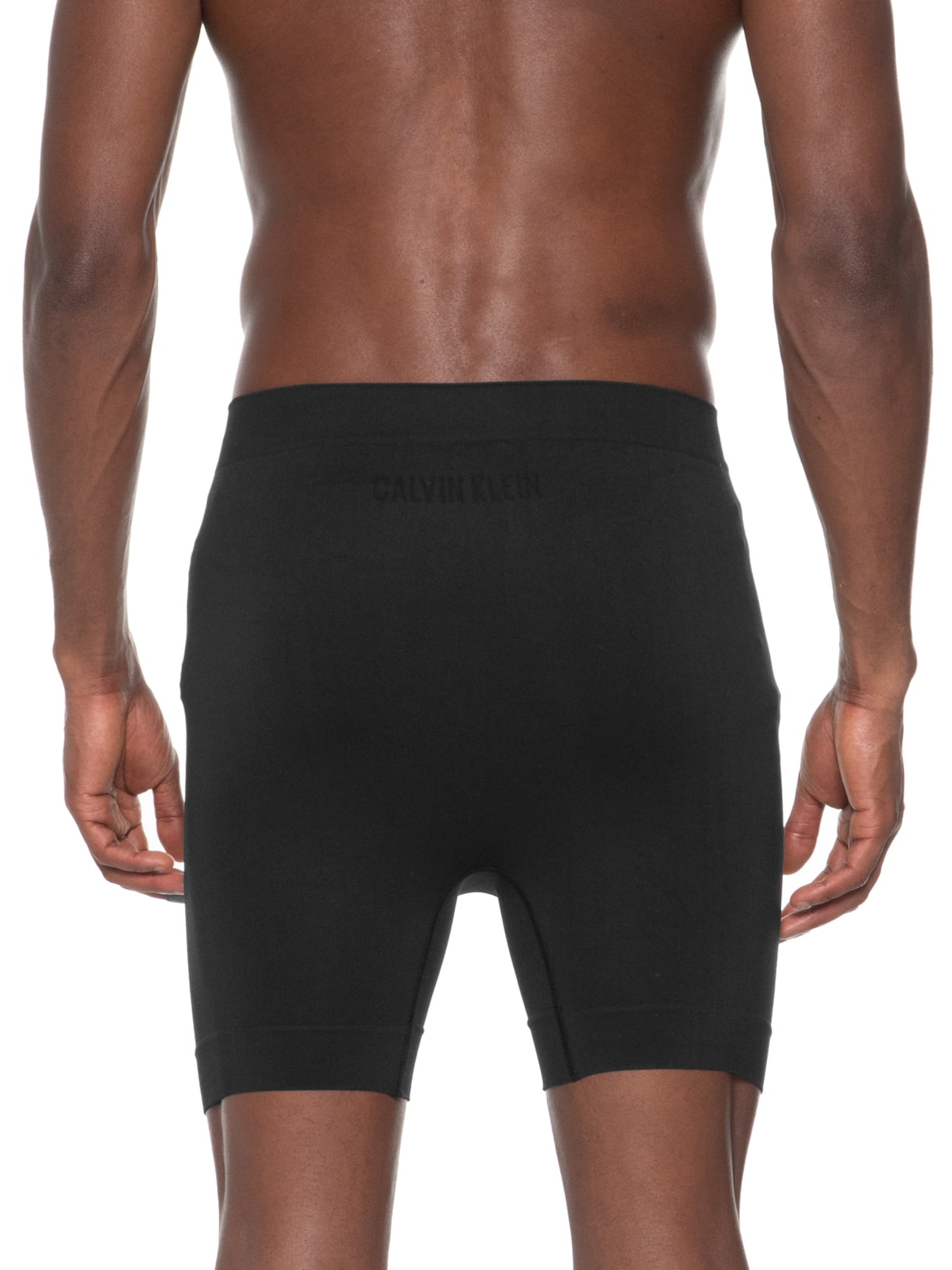 Cueca Masculina Long Boxer Intense Power Sem Costura Preto Calvin Klein Underwear