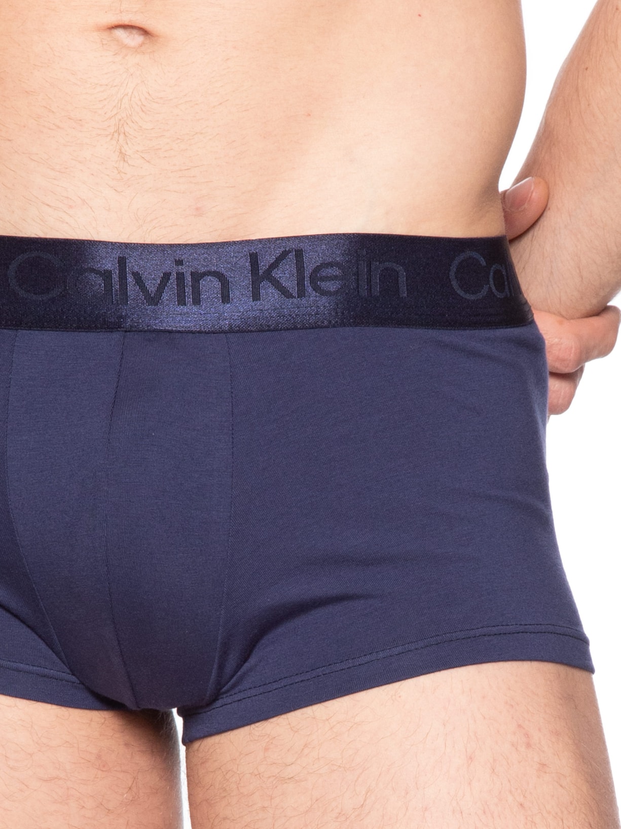 Cueca Masculina Low Rise Trunk Pima Cotton Azul Calvin Klein Underwear
