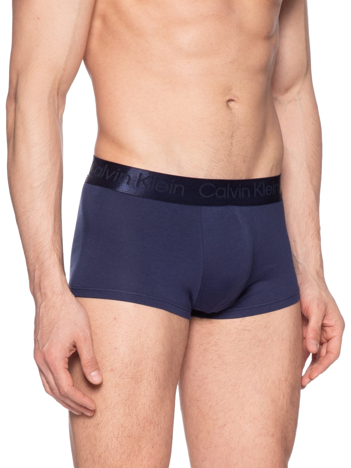 Cueca Masculina Low Rise Trunk Pima Cotton Azul Calvin Klein Underwear
