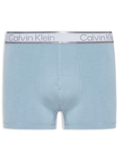 Cueca Masculina Trunk Modal Logo - Azul