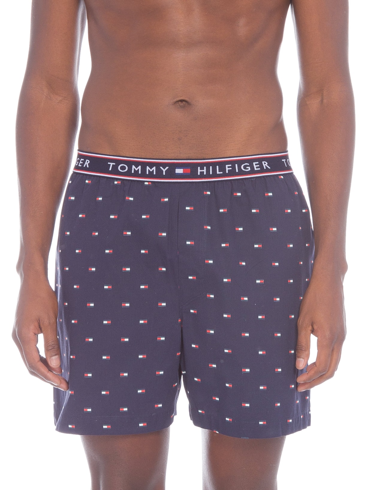 Cueca Samba Canção Algodão Azul Tommy Hilfiger