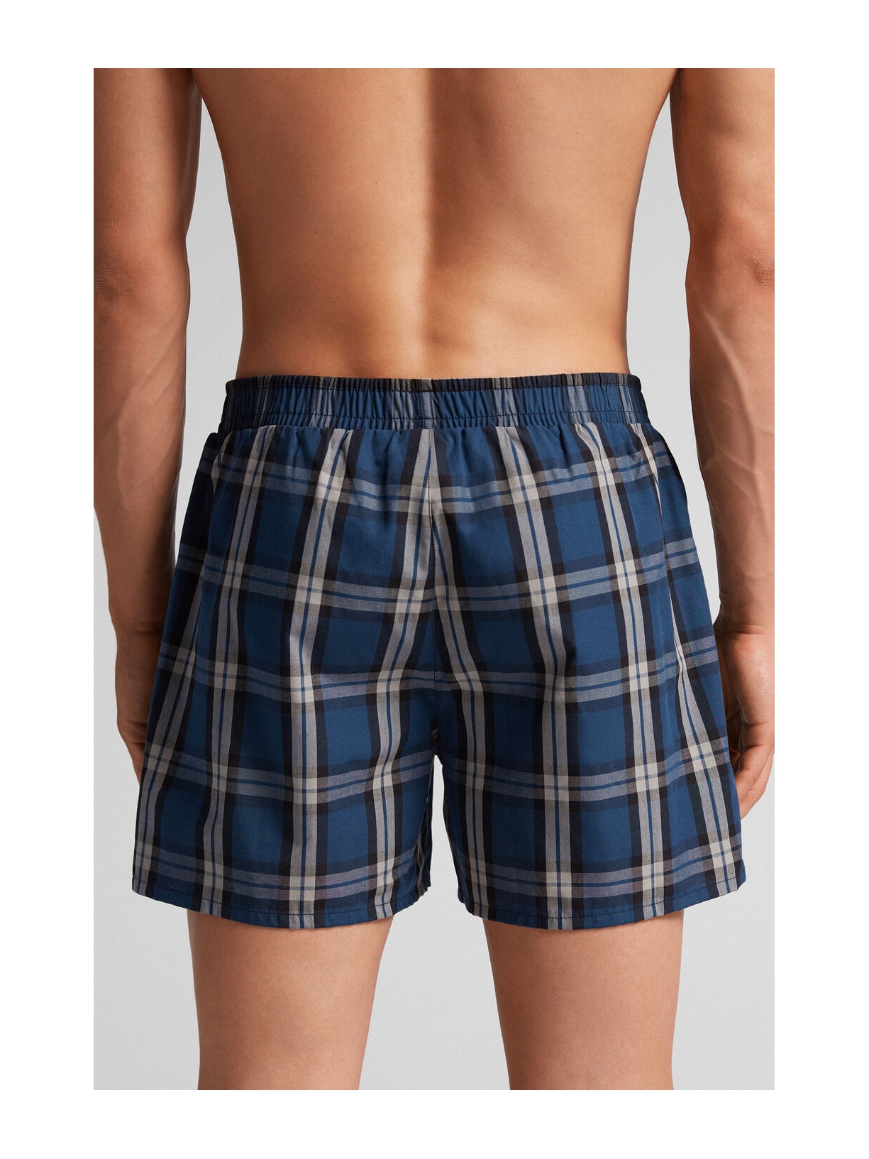 Cueca Samba Canção Em Algodão Azul Intimissimi