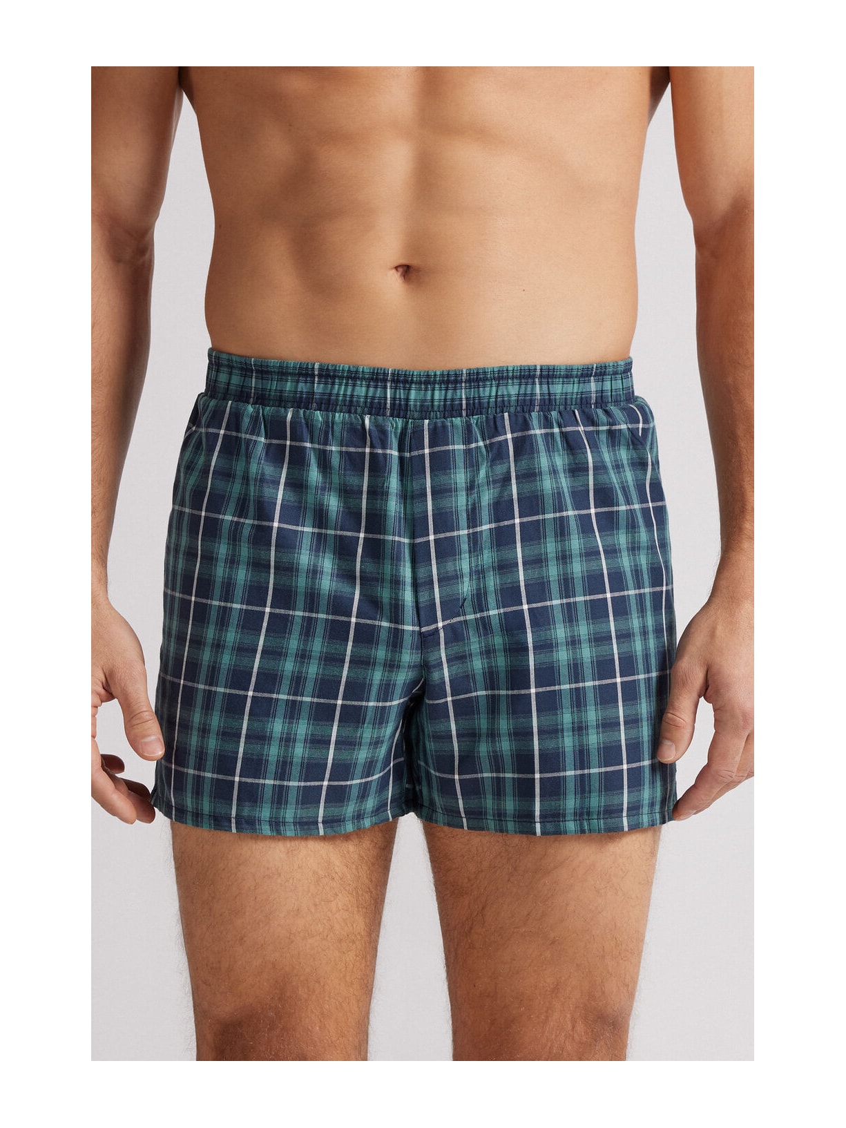 Cueca Samba Canção Em Algodão Azul Intimissimi