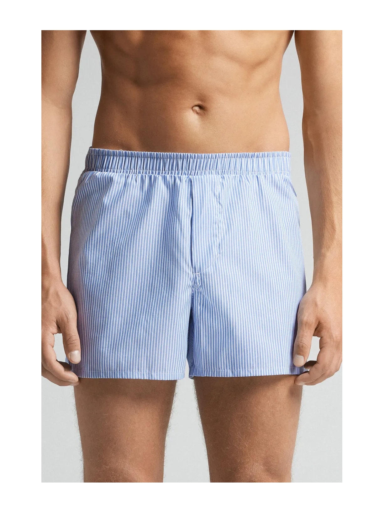 Cueca Samba Canção Em Algodão Azul Intimissimi