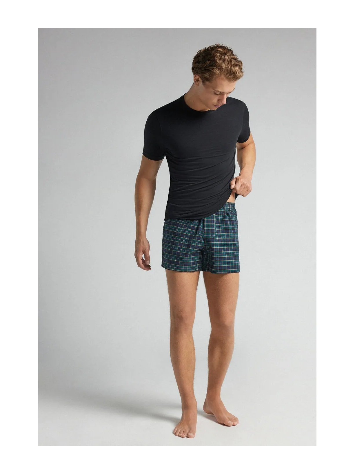 Cueca Samba Canção Em Algodão Verde Intimissimi