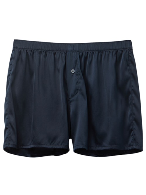 Cueca Samba Canção Em Seda - Azul