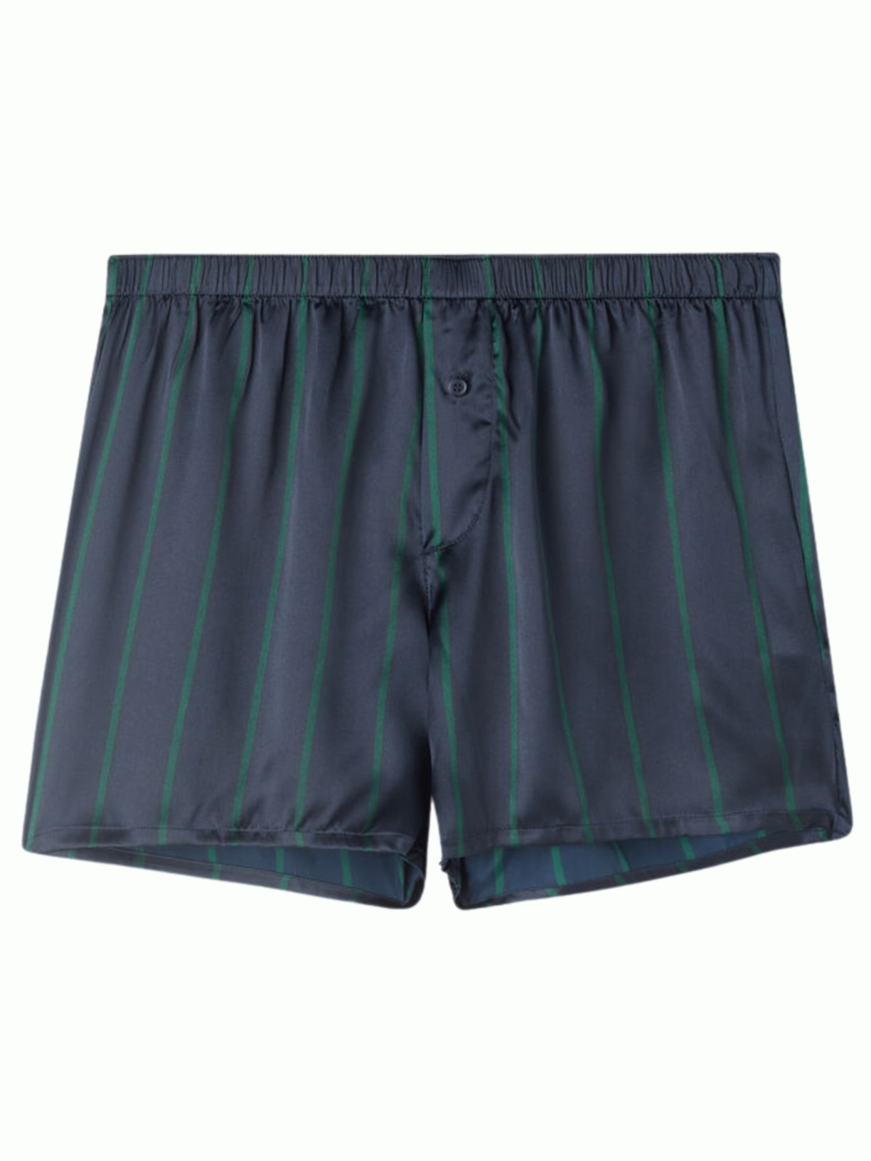 Cueca Samba Canção Em Seda Com Listras Azul Intimissimi