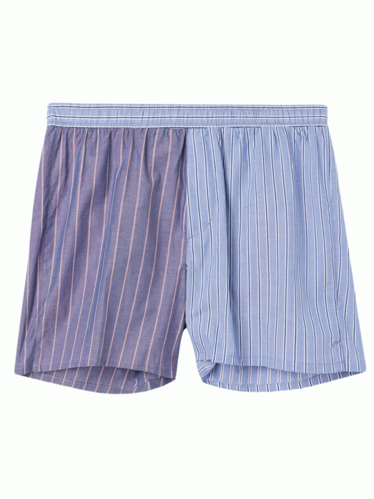 Cueca Samba Canção Listrada Patchwork Azul Intimissimi