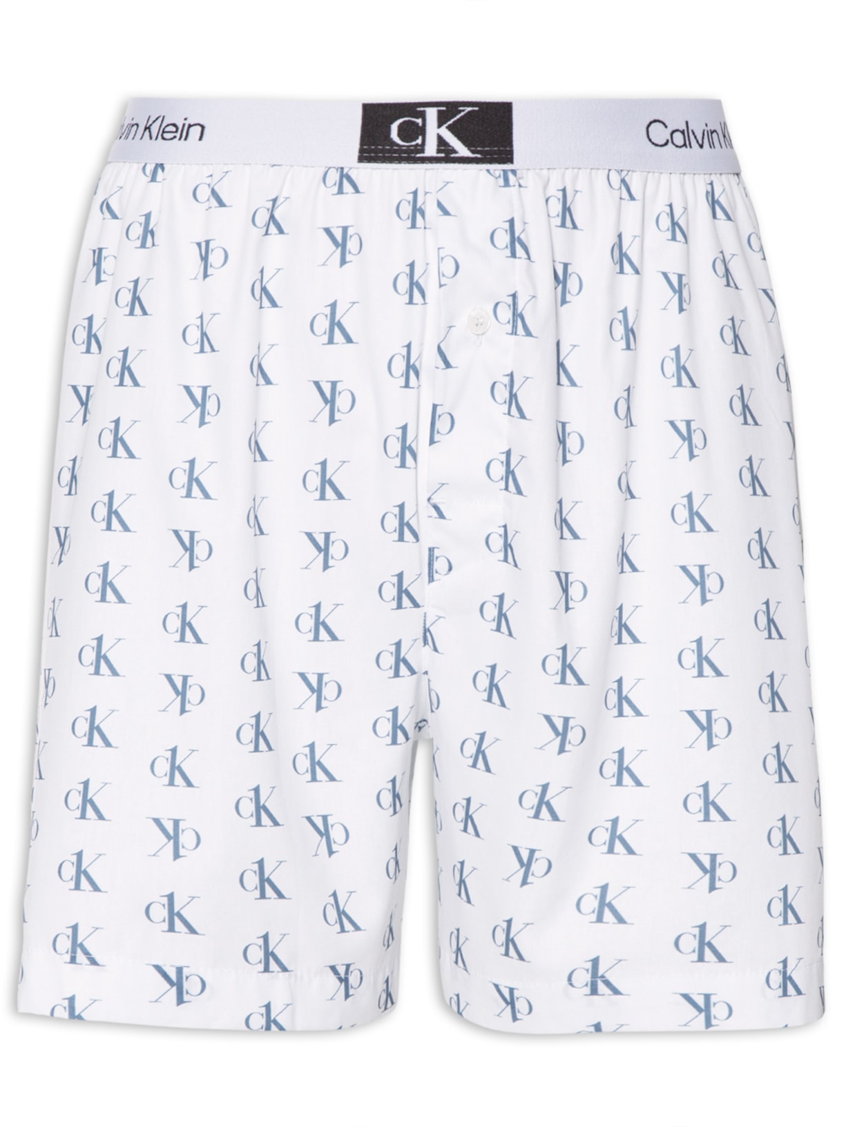 Cueca Samba Canção Print Staggered Logo - Branco