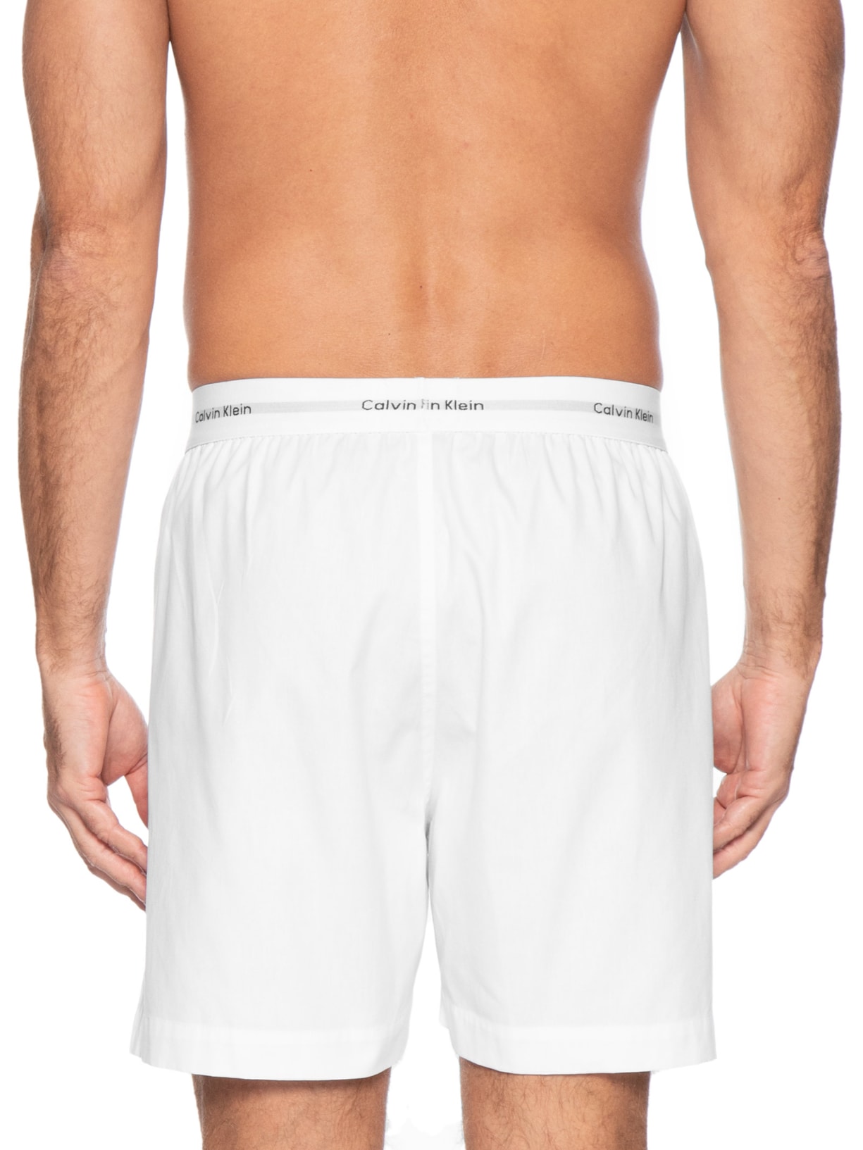 Cueca Samba Canção Tricoline Lisa – Branco Calvin Klein Underwear