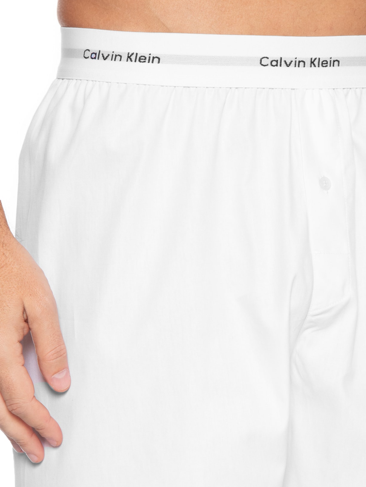 Cueca Samba Canção Tricoline Lisa – Branco Calvin Klein Underwear